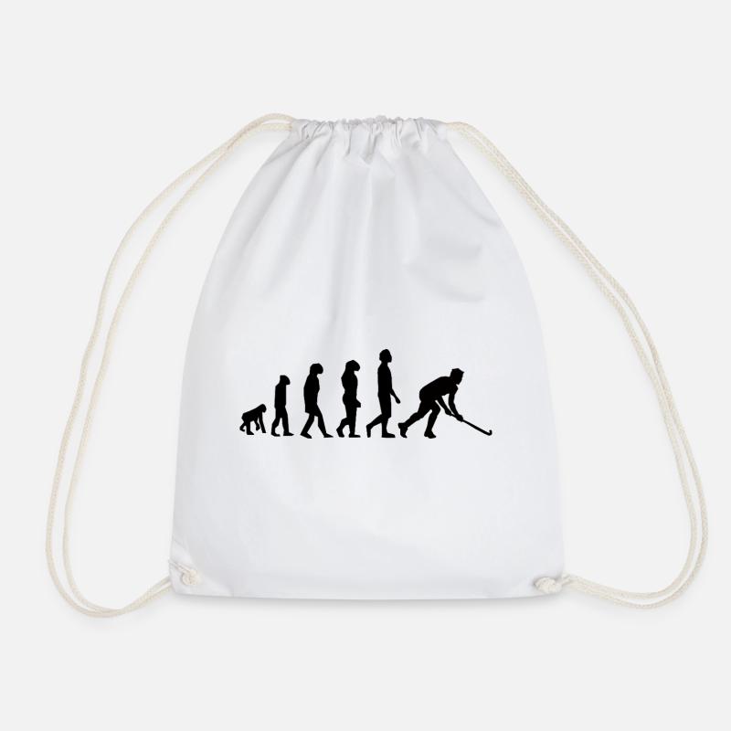 Evolution Hockey / Field Hockey Players - Drawstring Bag - white