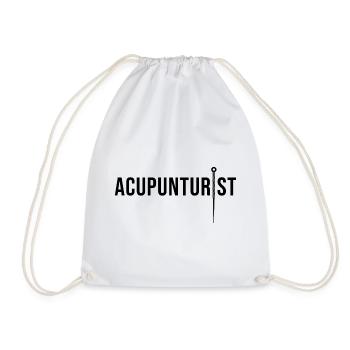 Acupuncteur professionnel agréé Pratique de la MTC - Sac de sport léger - blanc - Devant
