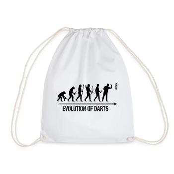 Darts Evolution Hoodie, Socken, Tasse, Top - Turnbeutel - Weiß - Vorne