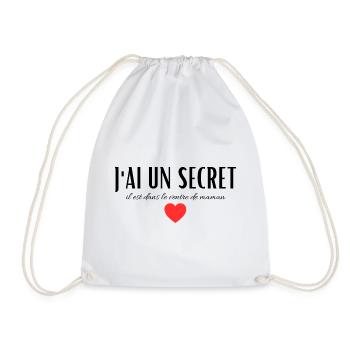 I Have a Secret, Future Big Brother, Future Big Sis - Drawstring Bag - white - Front