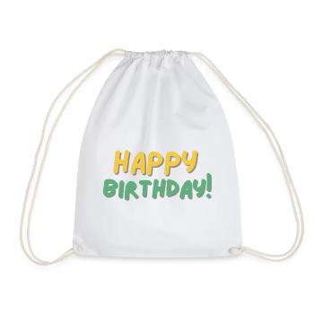 Bon anniversaire - Sac de sport léger - blanc - Devant
