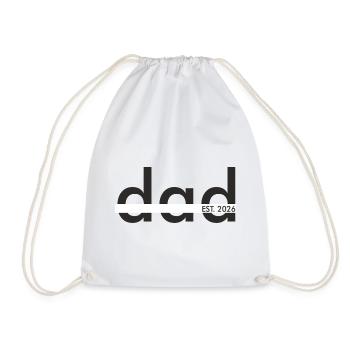 Dead EST 2026 Graphic - Drawstring Bag - white - Front