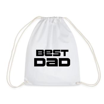Bester Vater, bester schwarzer Vater - Turnbeutel - Weiß - Vorne