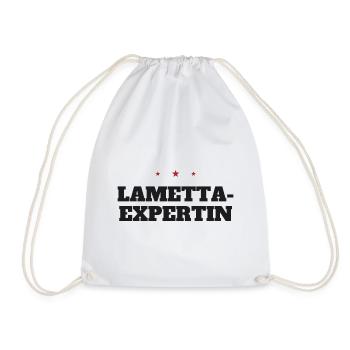 Lametta-Expertin – Weihnachtsspruch - Turnbeutel - Weiß - Vorne