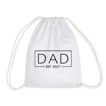 Dad Est. 2027 New Dad 2027 - Turnbeutel - Weiß - Vorne