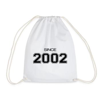 Depuis 2002 année de naissance ou d'évènement - Sac de sport léger - blanc - Devant