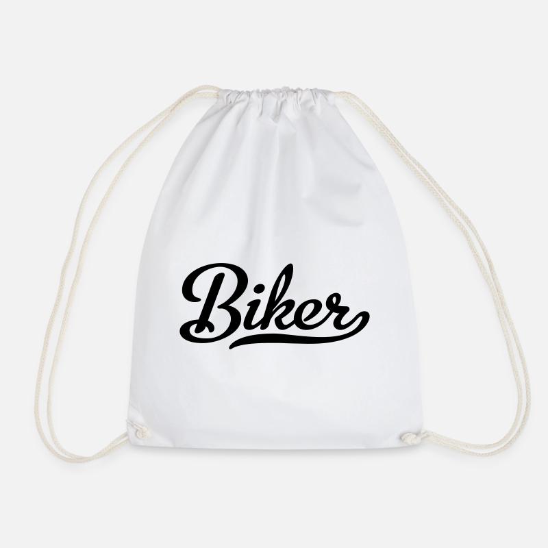 Biker - Turnbeutel - Weiß