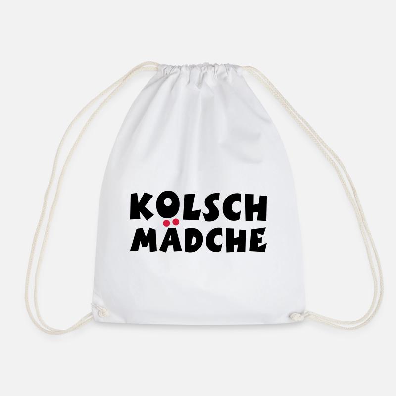 Kölsch Mädche - Ein Mädchen aus Köln - Turnbeutel - Weiß