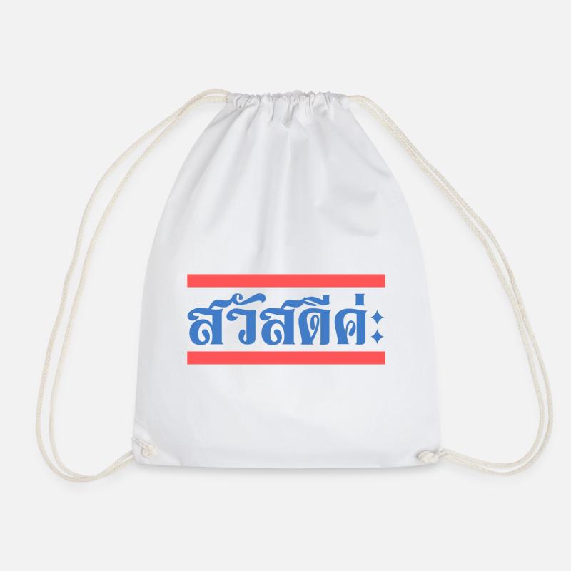Sawatdee Sawasdee ka kah Thai - Turnbeutel - Weiß