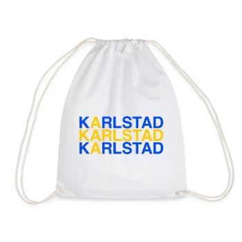 KARLSTAD Schweden Sweden Schwedische Flagge - Turnbeutel - Weiß - Vorne