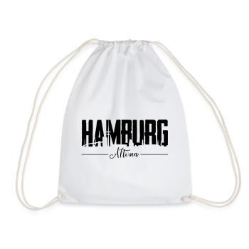 Hamburg Altona, City Shirt - Turnbeutel - Weiß - Vorne