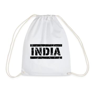 India - Drawstring Bag - white - Front
