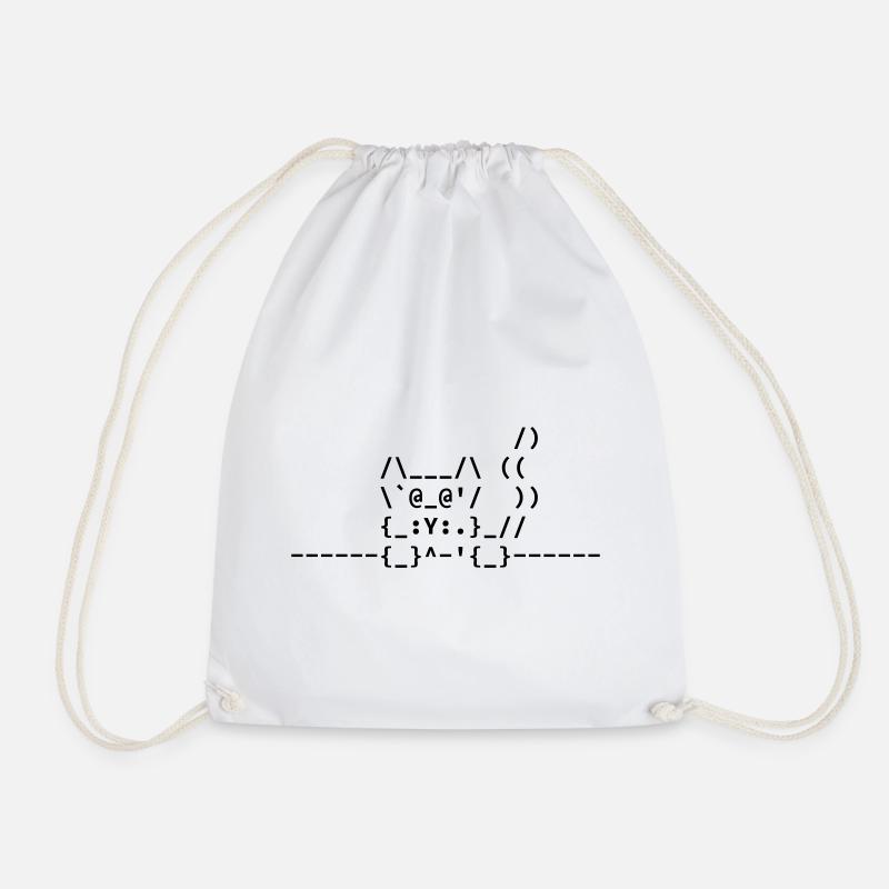 Chat Ascii - Sac de sport léger - blanc