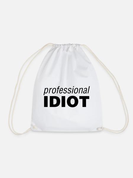 Professional Idiot - Sportstaske - hvid