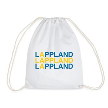 LAPPLAND Sverige Sweden Schweden Flagge - Turnbeutel - Weiß - Vorne