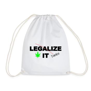 Weed Cannabis Marijuana Legalization - Drawstring Bag - white - Front