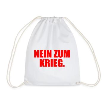 Nein zum krieg - Turnbeutel - Weiß - Vorne