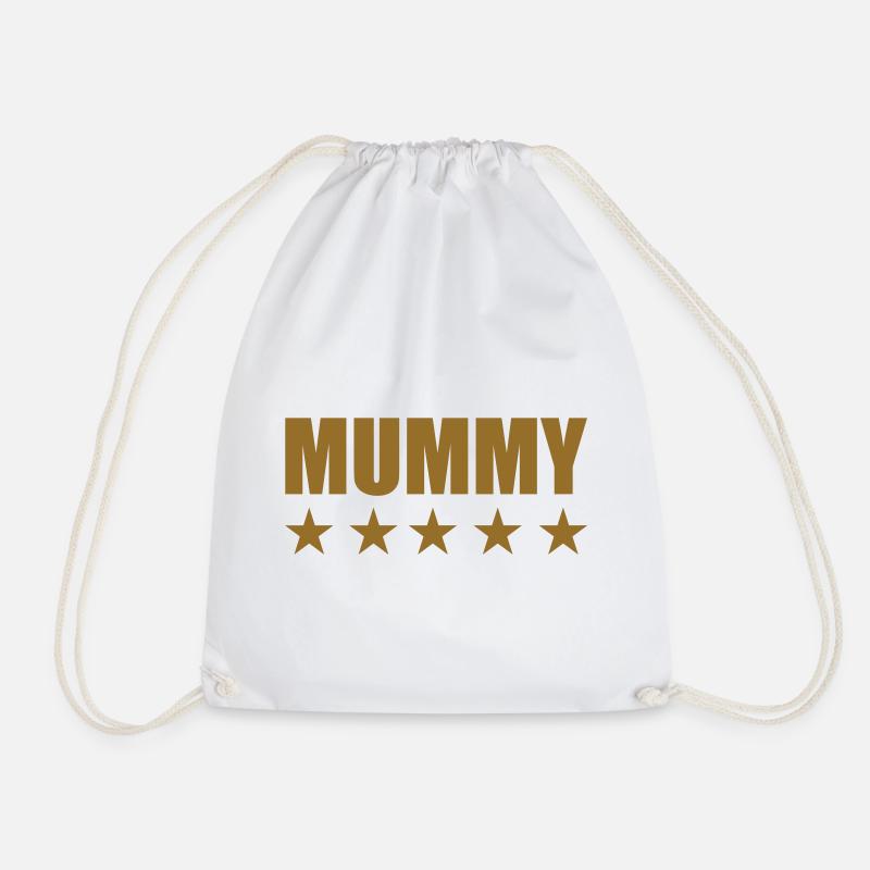 5-Sterne-Mama - Muttertag - Turnbeutel - Weiß