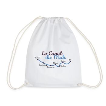 Canal du midi villes - Sac de sport léger - blanc - Devant