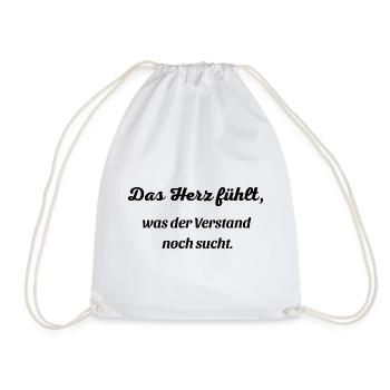 Le cœur ressent - Sac de sport léger - blanc - Devant