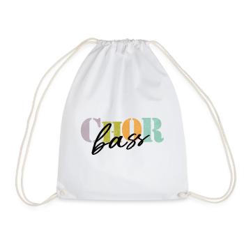 Basse de chœur - Sac de sport léger - blanc - Devant