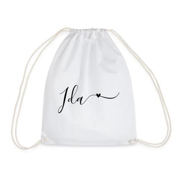 Ida Prénom Décoratif - Sac de sport léger - blanc - Devant