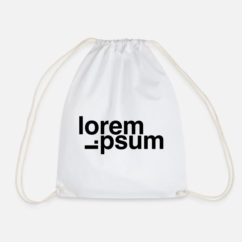 Lorem Ipsum - Turnbeutel - Weiß