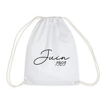 1969 Anniversaire Juin 1969 cadeau Juin 1969  - Sac de sport léger - blanc - Devant
