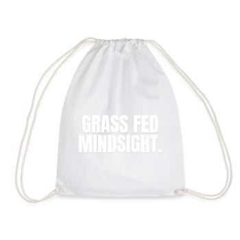 GRASS-FED MINDSET | Carnivore Ancestral Lifestyle - Turnbeutel - Weiß - Vorne