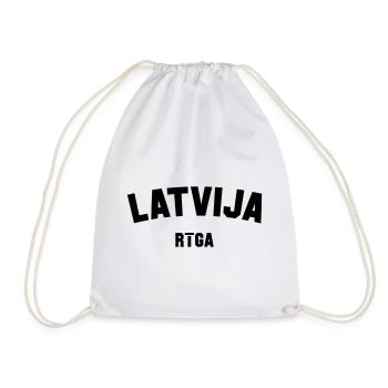 RIGA Latvia Latvija Lettland - Drawstring Bag - white - Front