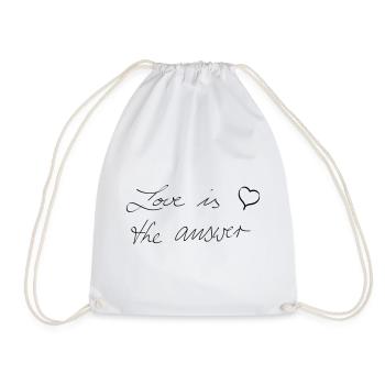 Love is the answer - © roil - Drawstring Bag - white - Front