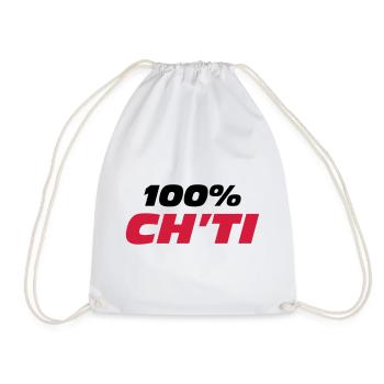 100% Ch'ti - Sac de sport léger - blanc - Devant