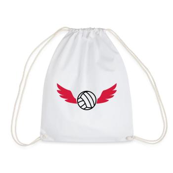 Volleyball - Volley Ball - Sport - Sportsman - Drawstring Bag - white - Front