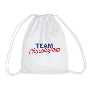 Team chocolatine - Drawstring Bag - white - Front