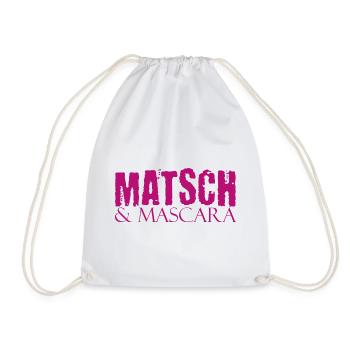 Muddy run shirt mud Matsch Laufshirt Team Mascara - Turnbeutel - Weiß - Vorne