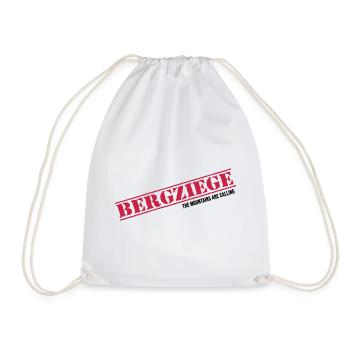 bergziege servus alpin bergwandern bergtags - Turnbeutel - Weiß - Vorne