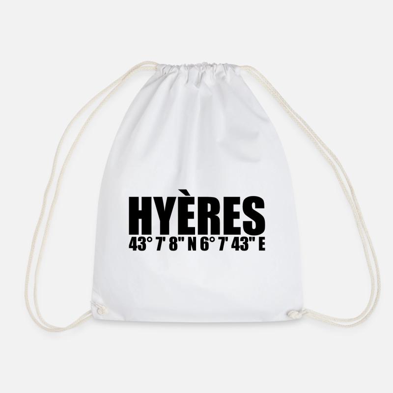 Coordonnées de Hyères - Sac de sport léger - blanc