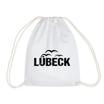 Lübeck Möwen Hansestadt - Turnbeutel - Weiß - Vorne