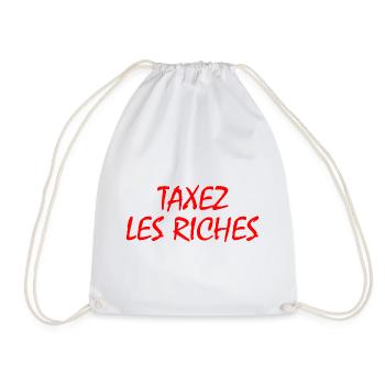 taxez les riches - Sac de sport léger - blanc - Devant