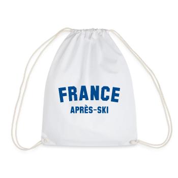 APRES SKI France - Drawstring Bag - white - Front