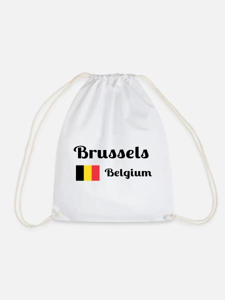 Brüssel Belgien - Stilvolle Drucke - Turnbeutel - Weiß