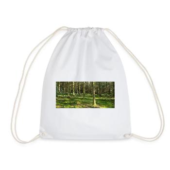 Lichter Waldlandschaft Druckdesign - Turnbeutel - Weiß - Vorne