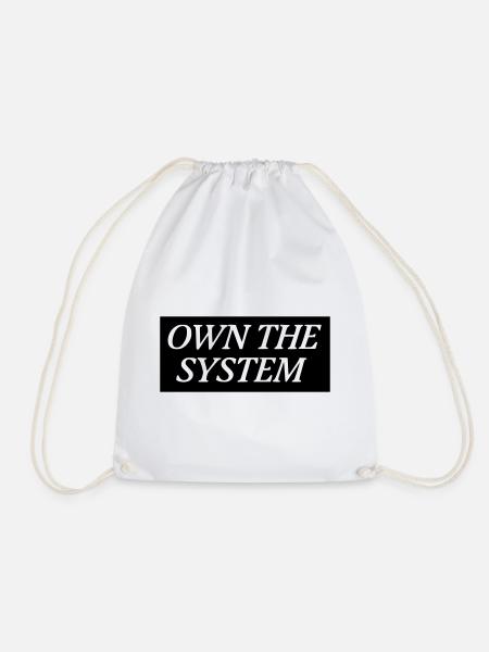 Own the System - Das eigene System - Turnbeutel - Weiß