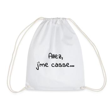 Allez_jme_casse - Sac de sport léger - blanc - Devant