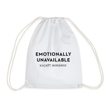 Exception Nonsense Typo - Drawstring Bag - white - Front