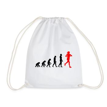 EVOLUTION RUNNERIN POWER! JOGGER RUNNER FIT - Drawstring Bag - white - Front