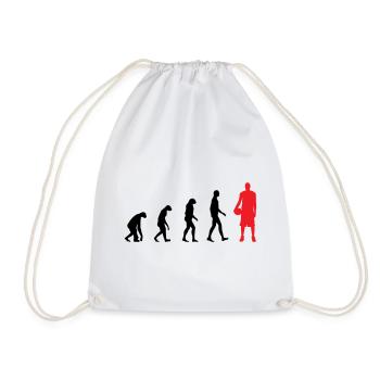 Basket Ball Evolution / Basketball - Drawstring Bag - white - Front