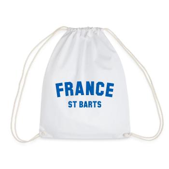 St Barts France Caribbean Karibik - Drawstring Bag - white - Front
