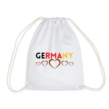Germany German Football Soccer Ball Travel Retro - Sac de sport léger - blanc - Devant
