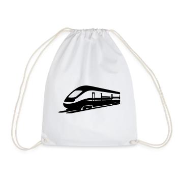 Train - Drawstring Bag - white - Front